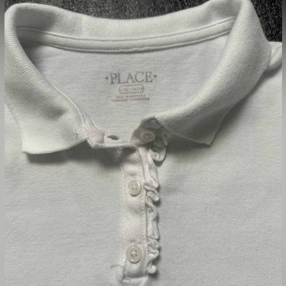 2 / $12 - Children’s Place short-sleeve white polo shirt